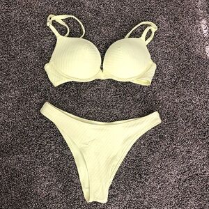 H&M Soft Yellow Bikini Set